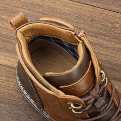 Botas de couro confortáveis masculinas, marca de moda, tamanho 7-13, AL606, 202 na internet