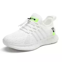 Moda calçados esportivos para crianças, tênis de malha respirável para meninos e meninas, sapatos leves ao ar livre - loja online
