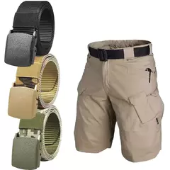 Shorts táticos militares ao ar livre para homens, shorts urbanos impermeáveis, calças trekking, tamanho grande, para caminhadas, verão