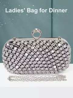 Imagem do Bolsa quadrada de strass pequena, bolsa de ombro, bolsas femininas, carteiras, bolsa de noite para casamento, tendência, designer de luxo