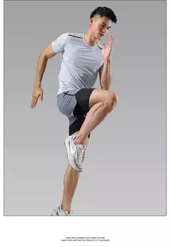 Shorts de treino masculino, Roupa desportiva respirável, Rapidamente seca, Corrida, Jogging, Fitness, Ginásio, Curta, 2021 - loja online