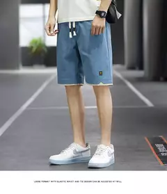 2023 verão calções masculinos esportes de cinco pontos calças soltas casual praia calças cor sólida tendência exterior wear tamanho grande shorts 8xl na internet