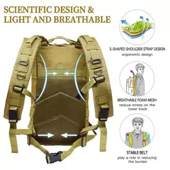 Classic Tactical Camouflage Nylon Backpack, Travel Sports Bag, Escalada ao ar livre, caça, pesca, caminhadas, 3P Pack na internet
