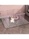 Cerca rosa para animais de estimação, malha de ferro diy, pode ser combinada livremente, gaiola para gatos, gaiola para cães, hamster, gaiola para coelho