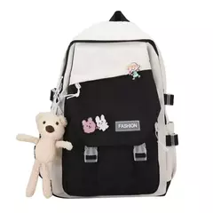 Mochila de nylon impermeável multifuncional, mochila escolar para meninos e meninas, grande capacidade, saco de livro - comprar online