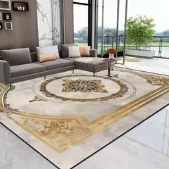 Tapetes dourados luxuosos antiderrapantes, tapete de tamanho grande, tapete para - comprar online