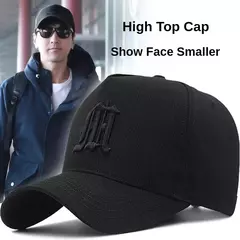 Boné de camionista de malha respirável masculino, boné de beisebol grande, hip-hop, estrutura dura, tamanho grande, masculino, verão, 2024 - comprar online