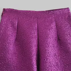 TRAF-Saias de Shorts Texturizados Femininos com Zíper Lateral Arco Amarrado, Cintura Alta, Vintage, Moda Feminina - comprar online