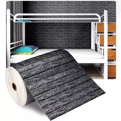 1/3/5/10 m 3d auto-adesivo papel de parede adesivos 3m tijolo adesivos de parede decoração de casa papel de parede para paredes diy quarto - loja online
