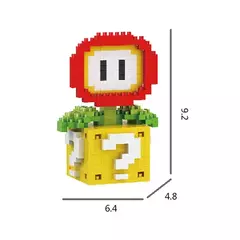 Super mario bros figura micro blocos de construção bowser luigi yoshi diy montagem quebra-cabeças mini tijolos brinquedos para presente natal - comprar online