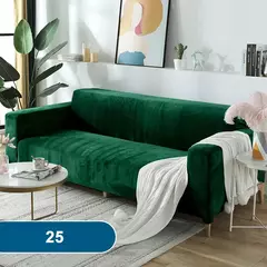 Imagem do Velvet Sofa Cover adequado para braço em forma de L, estendido e mais grosso, H