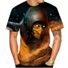Mortal Kombat 11 T-shirts impressas em 3D para homens e mulheres, roupas de rua grandes, Harajuku Tees, tops, roupas infantis, jogos de luta