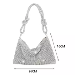 Bolsa de diamante de strass brilhante para mulheres, bolsa feminina, sacos de noite, festa, casamento, luxo, designer, noite, novo, 2023 - comprar online