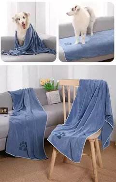 Toalhas de secagem rápida para cães e gatos, absorvente de água, pano de limpeza para animais de estimação, loja de animais de estimação, suprimentos de toalha de banho para animais de estimação