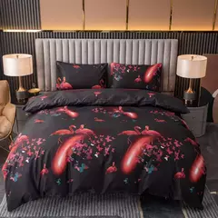 Poliéster Impresso Lixar Duvet Cover, Conjunto de cama Estilo Europeu, Quilt Cover, Pele Tecido Amigável, Queen Size, 3Pcs - Wolf Magazine