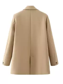 TRAF-Blazer feminino de escritório, preto, bege, cáqui, azul, verde, cinza, casaco de moda, blazers femininos, jaqueta, casacos, 2024 - Wolf Magazine
