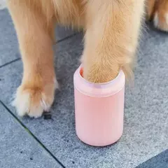 Limpador de patas de animais de estimação, material de silicone macio, copo de lavagem de pés de animais de estimação, limpador de pés de gato e cachorro, massagem portátil, suprimentos de limpeza de patas de animais de estimação - comprar online