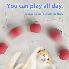 Brinquedos interativos para gatos, bola elétrica automática, brinquedos para gatos/gatinhos, animais de estimação, teaser automático inteligente, recarregável por usb - comprar online