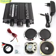 Kit amplificador arcade amplificador de áudio estéreo kit arcade 5w 4 Polegada alto-falante para raspberry pi multi jogo pcb pinball máquina na internet