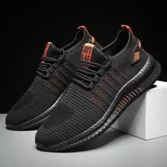 Tamanho grande 47 tênis sapatos masculinos leve respirável correndo andando calçados masculinos rendas tênis adultos zapatillas de deporte na internet