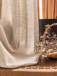 Japonês Linho Textura Janela Cortina, Madeira Natural Vento Transmissão de Luz, Não Transparência, Quarto e Sala - Wolf Magazine
