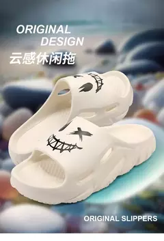 Sandálias antiderrapantes clássicas masculinas, chinelos confortáveis ao ar livre, sapatos macios de EVA, moda jovem, verão, venda quente