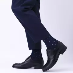 Meias masculinas de algodão penteado, preto, Argyle legal, meias casuais, plus size, alta qualidade, respirável, 5 pares