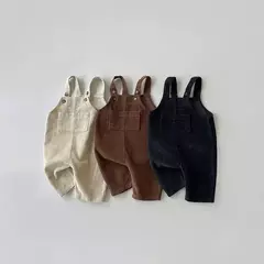 Macacão de veludo para bebê recém-nascido, macacão casual para meninos, macacão de babá para meninas, roupas de outono e inverno, 2023 - loja online