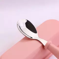 Talheres portáteis de aço inoxidável para crianças, Spoon Forks Box Utensílios de alimentação do bebê Conjunto de talheres para bebês, 3pcs - Wolf Magazine