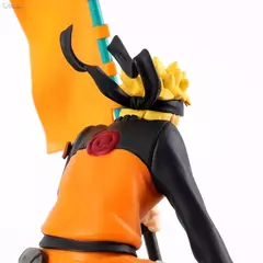 12cm anime shippuuden naruto figura personagem global popularidade classificação narutop99 transportando bandeira modelo brinquedo presente figura de ação - Wolf Magazine
