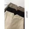 Shorts de lã emagrecedor de cintura alta feminino, versáteis, perna reta, perna larga, calça casual, novo, outono, inverno, 2023