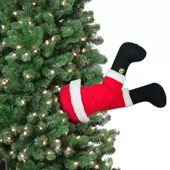 Decoração De Natal De Perna De Elfo De Papai Noel, Perna De Pelúcia, Ornamentos Pendurados, Decoração De Porta, Decoração De Casa, 2024 na internet