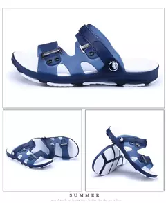 Sandálias Peep Toe antiderrapantes duráveis para homens, chinelos de praia ao ar livre, calçados casuais, verão, novos na internet