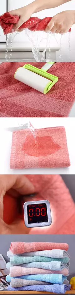 Toalha de microfibra macia e absorvente, 100% algodão, banheiro hotel família, puro, lavagem à mão, cabelo, chuveiro, hotel - Wolf Magazine