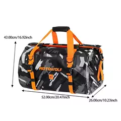 Universal impermeável motocicleta cauda sacos, assento traseiro, ciclismo, acampamento, viagens, moto, scooter, pacote de bagagem do esporte, 66L, 40L - loja online