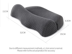 Travesseiro cervical, travesseiro de contorno de espuma viscoelástica, travesseiros de cama para dormir ortopédico ergonômico - comprar online