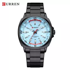CURREN-Relógio de quartzo masculino com mostrador grande, impermeável, pulseira de aço inoxidável, elegante, casual, negócios, 8455 na internet