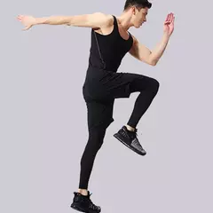 Calças Esportivas de Compressão Quick Dry para Homens, Calças Justas De Ginásio De Fitness, Leggings De Corrida, Calças Justas De Treinamento Esportivas, Basquete, Roupas De Futebol
