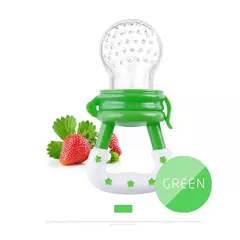 Baby Fruit Food Silicone Bite Bag, Moedor de Suplemento Alimentar, Anti-asfixia, Tampa contra poeira, Limpar sem ângulo morto - comprar online