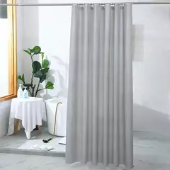 PEVA-Cortina de chuveiro do banheiro com ganchos, impermeável, espessamento, acessórios domésticos, 180x180cm - Wolf Magazine