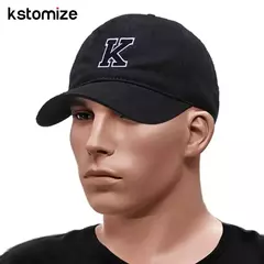 Boné bordado de algodão macio, letra inicial A-Z Snapback Caps para homens e mulheres, elegante equipe esporte viseiras, preto, alta qualidade - comprar online