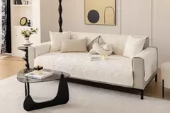 Luxo Chenille Sofa Cover para sala de estar, tapete anti-derrapante, almofada do sofá, toalha, Anti-Cat Scratch, Jacquard, Chaise Longue, 1Pc na internet