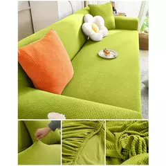 Esticar Jacquard Sofá Capa para Salas, Polar Fleece, Poltrona Protector, de Alta Qualidade, 1, 2, 3, 4, 5 Lugares - loja online