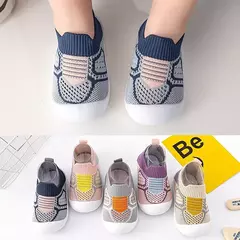 Sapatos de malha respirável para recém-nascido, meias infantis, fundo macio, antiderrapante, menino e menina, 0 a 5 anos, verão - Wolf Magazine