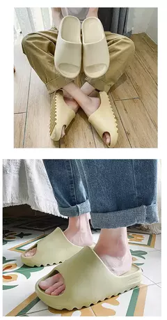 Imagem do Alta qualidade eva macio grosso sola chinelos feminino verão moda usar chinelos casa sandálias sapatos de praia masculinos