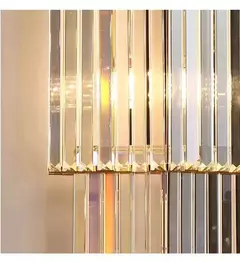 Imagem do Benda luxo lobby do hotel grande lâmpada de parede cristal para clube hall villa sala estar escritório banquete luminárias interiores