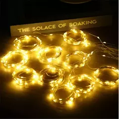 USB Festoon LED Curtain String Lights, Fairy Lights, Guirlanda de Natal, Casamento, Casa, Quarto, Decoração Iluminação, 6x3, 3x3, 4x3
