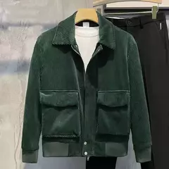 Jaquetas masculinas de veludo, tops da moda, versão coreana, roupas da moda, primavera e outono - Wolf Magazine