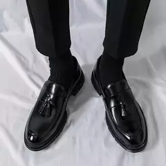 Mocassins macios masculinos, sapatos de couro borla, sapatilha de condução, marca de luxo, plus size, 46, alta qualidade, moda - comprar online
