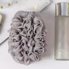 Imagem do Lados Duplos Luvas De Banho Portátil, Chuveiro Esfoliante Esponja, Body Scrubber, Escova De Limpeza Corporal, Massagem Mesh, Ferramenta De Banho, 1Pc
